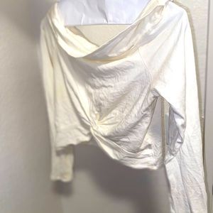 NEW WHITE OFF THE SHOULDER TOP /ORIGINALLY $40.00 now  $9.99 !